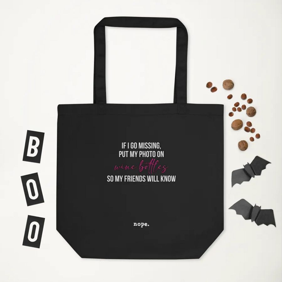 nope. resolute - wine tote product image (3)