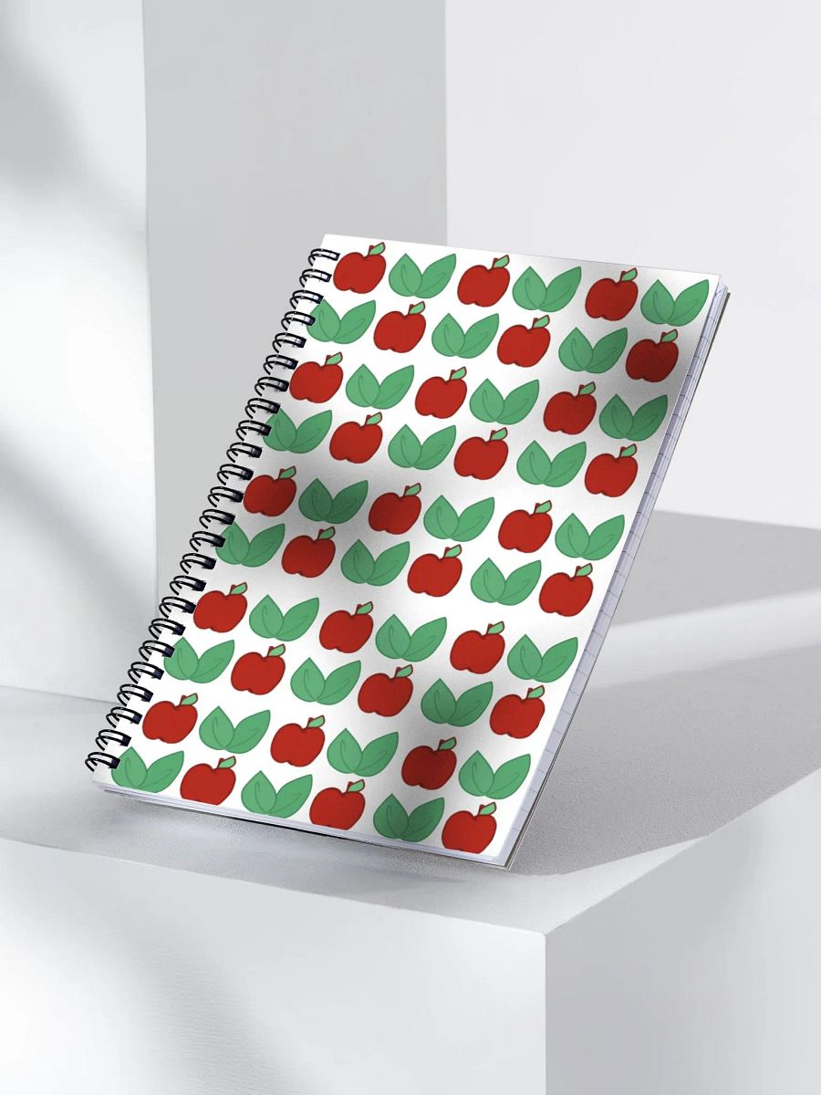Apple-Leaf Checkered patterned notebook product image (1)