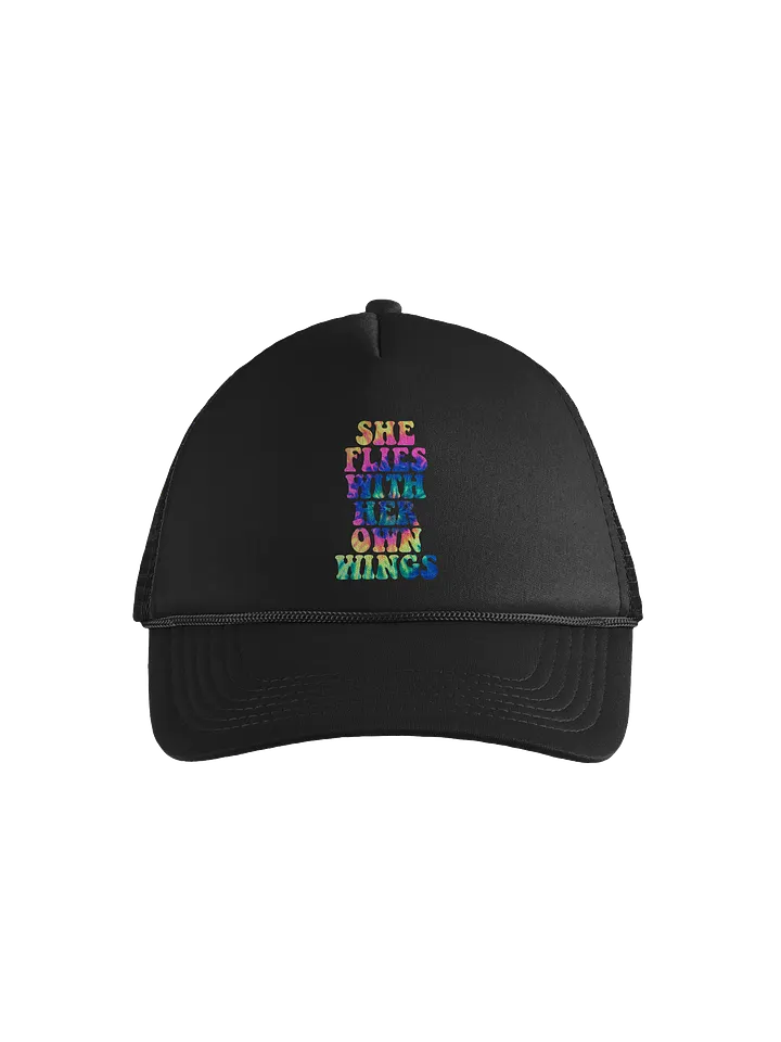 She Flies Tie Dye Foam Trucker Hat product image (1)