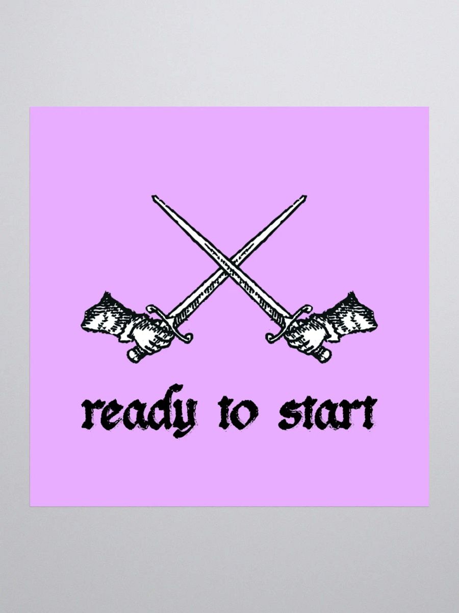 Ready To Start Sticker product image (1)