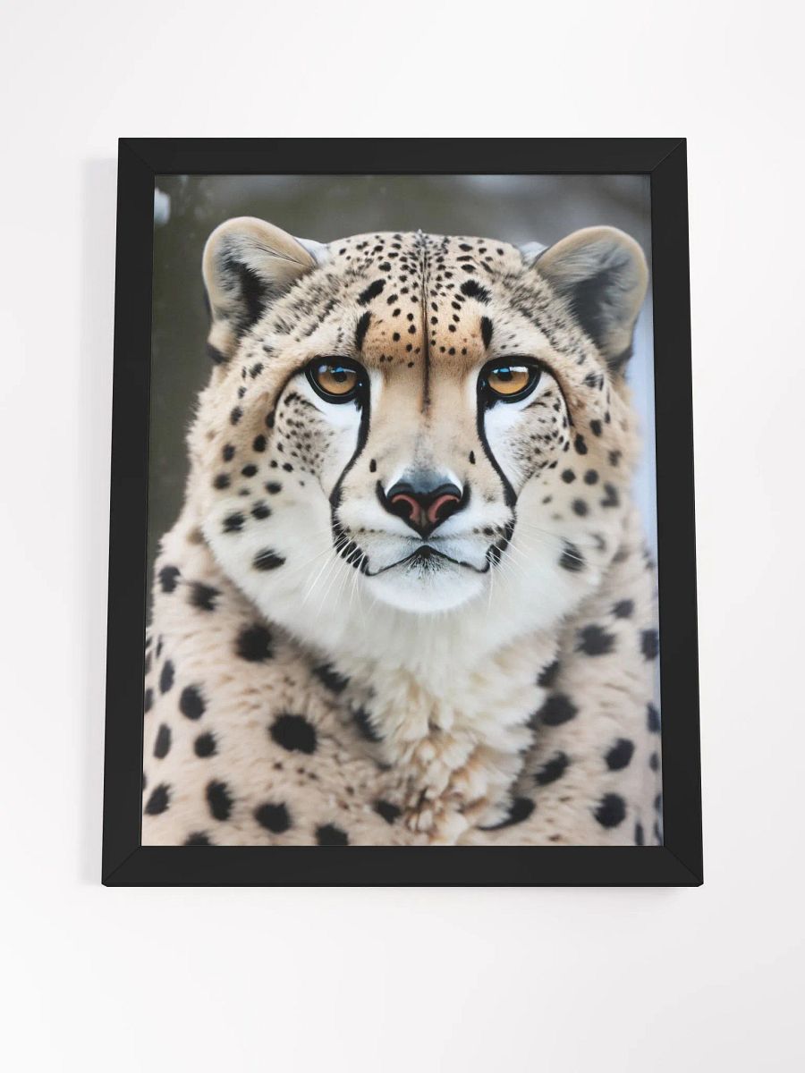 Framed High-Quality Matte Poster: Captivating Close-Up Cheetah product image (14)