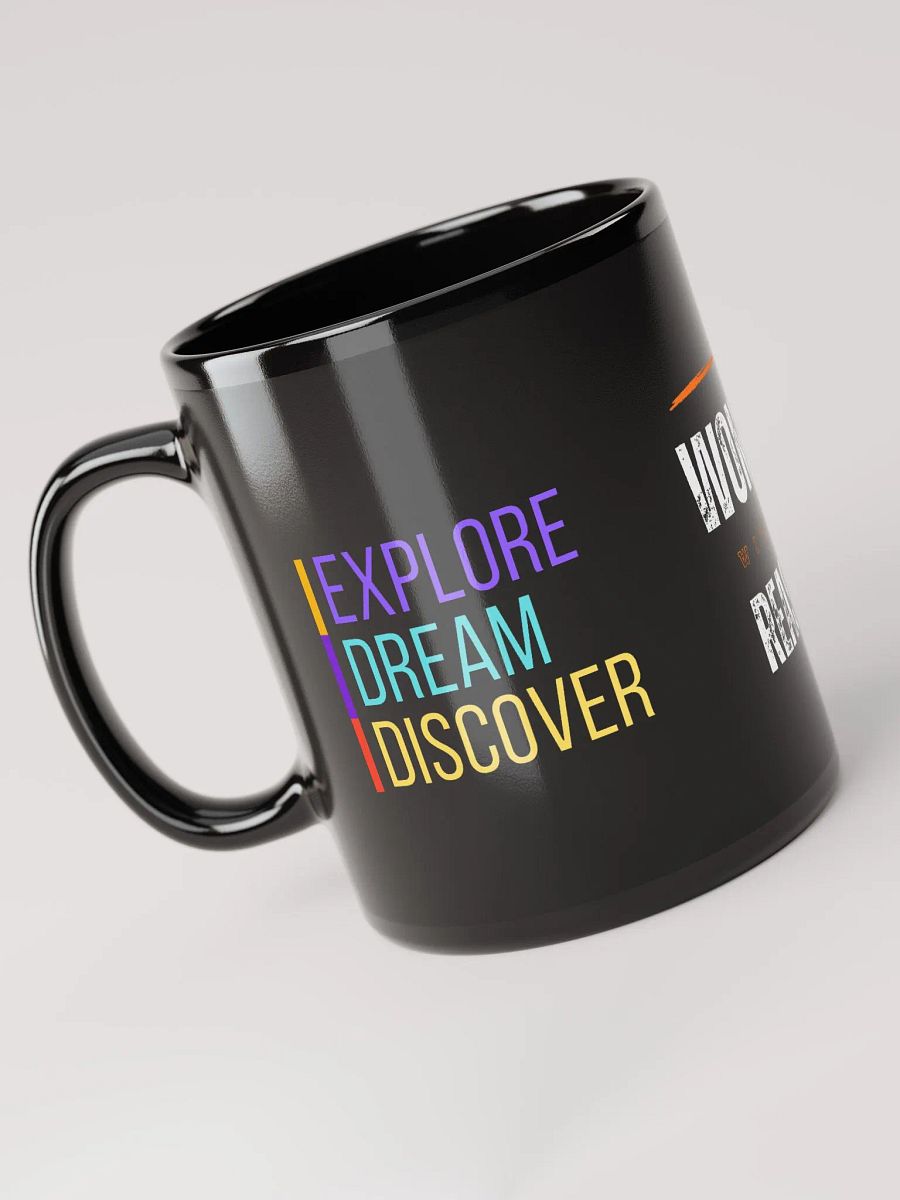 Fragmented Dreams Black Glossy Mug product image (4)
