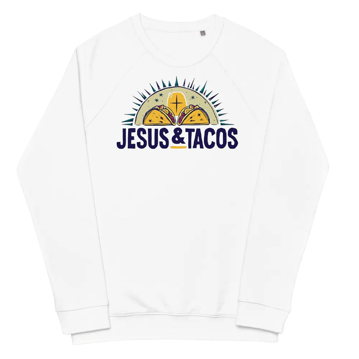 Jesus & Tacos White Sweater product image (1)