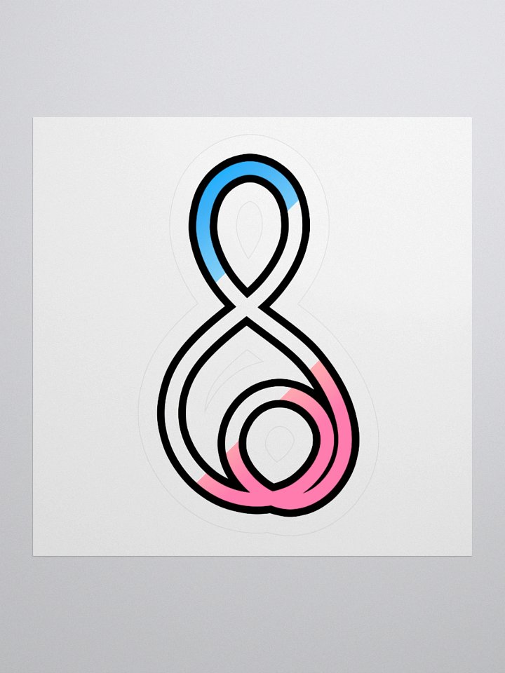 Treble Clef (Trans) - Kiss Cut Sticker product image (1)