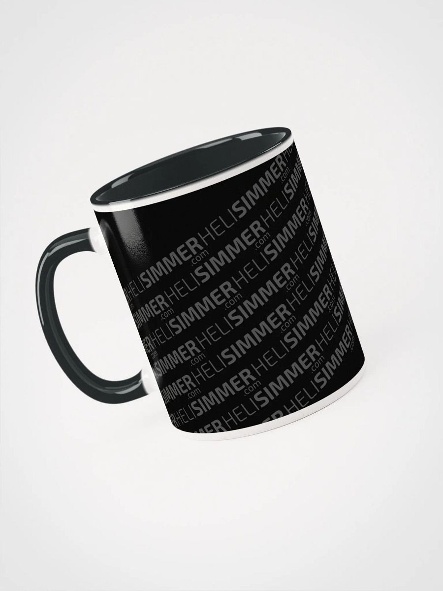 HeliSimmer.com Logo Mug - Black over White product image (3)