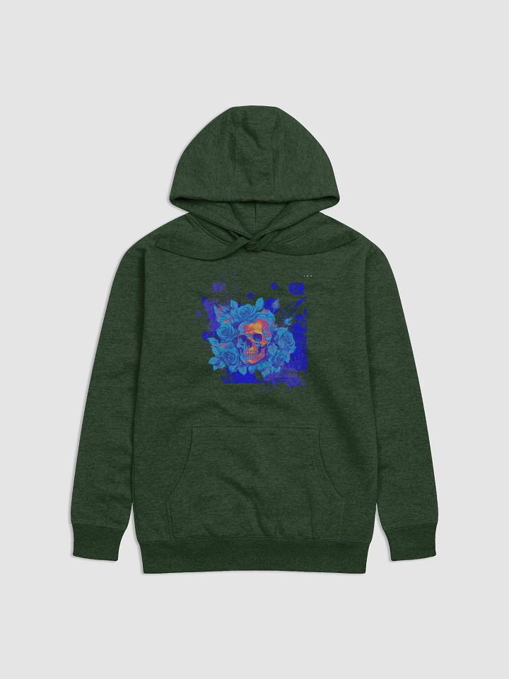 Blue Orchid Skull Premium Unisex Hoodie product image (25)