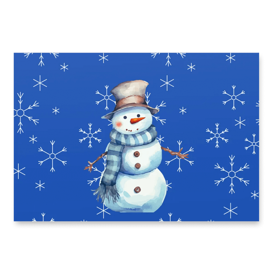 Cheerful Snowman Wrapping Paper Set product image (4)