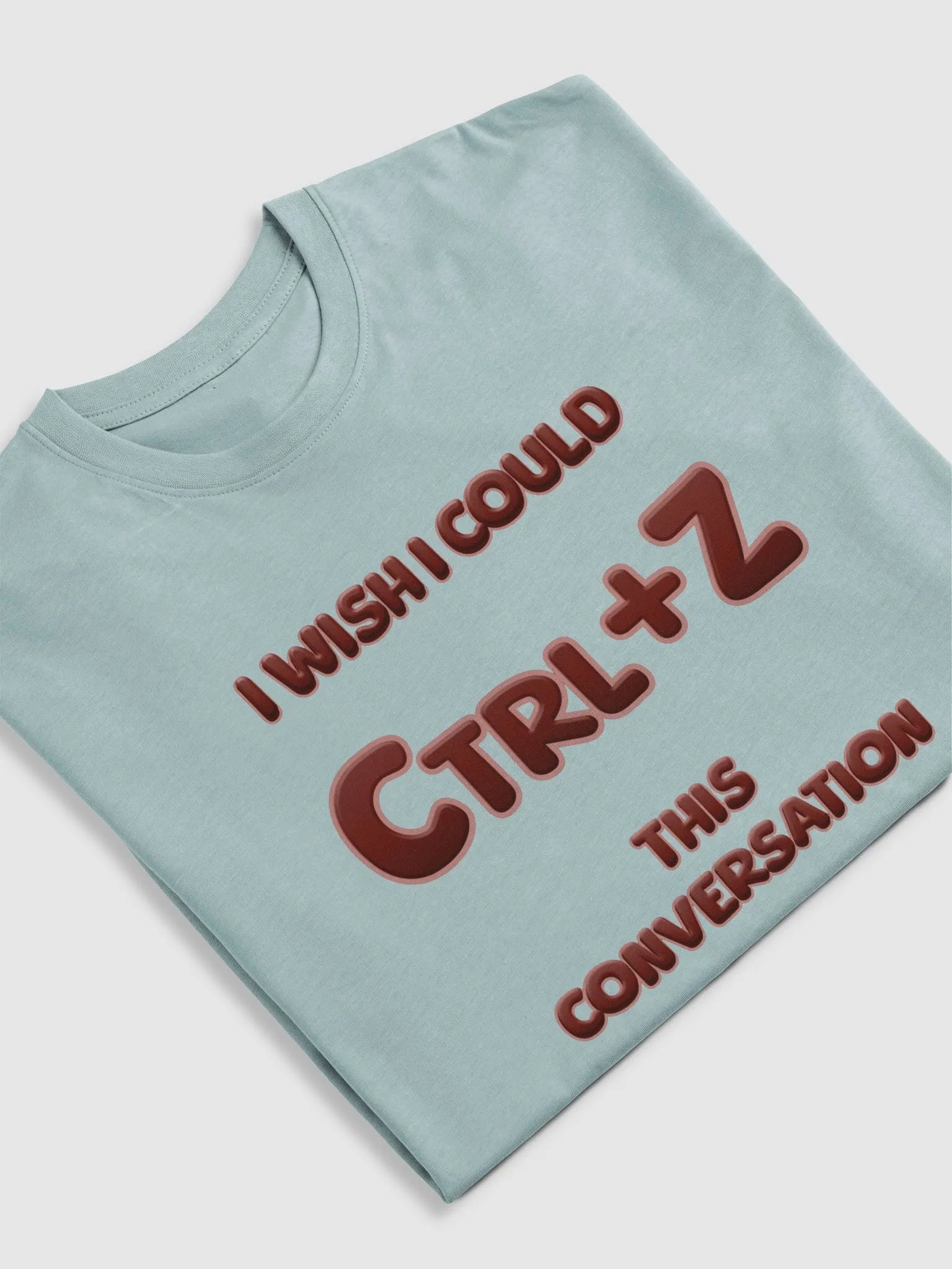 【Ctrl+Z】Red Text Men's Premium Heavyweight Tee product image (3)