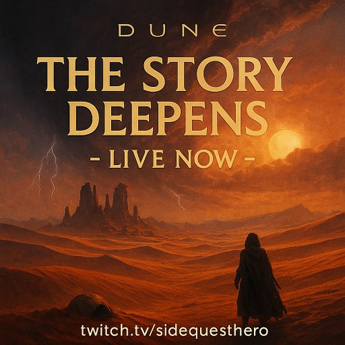 🧭 Sandstorms and secrets.
Tonight I’m chasing story threads in Dune: Awakening that might change everything.
This isn’t about...