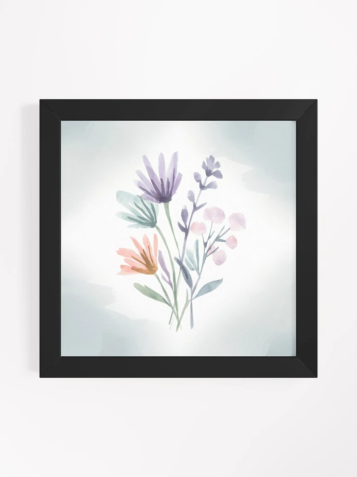 Pastel Petals Watercolor - Framed Poster product image (1)