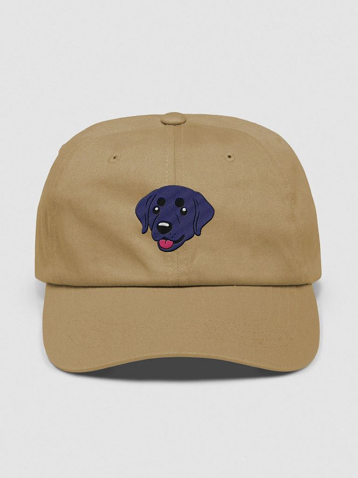 Happy Black Labrador Retriever Pup Cartoon Embroidered Dad Hat product image (1)