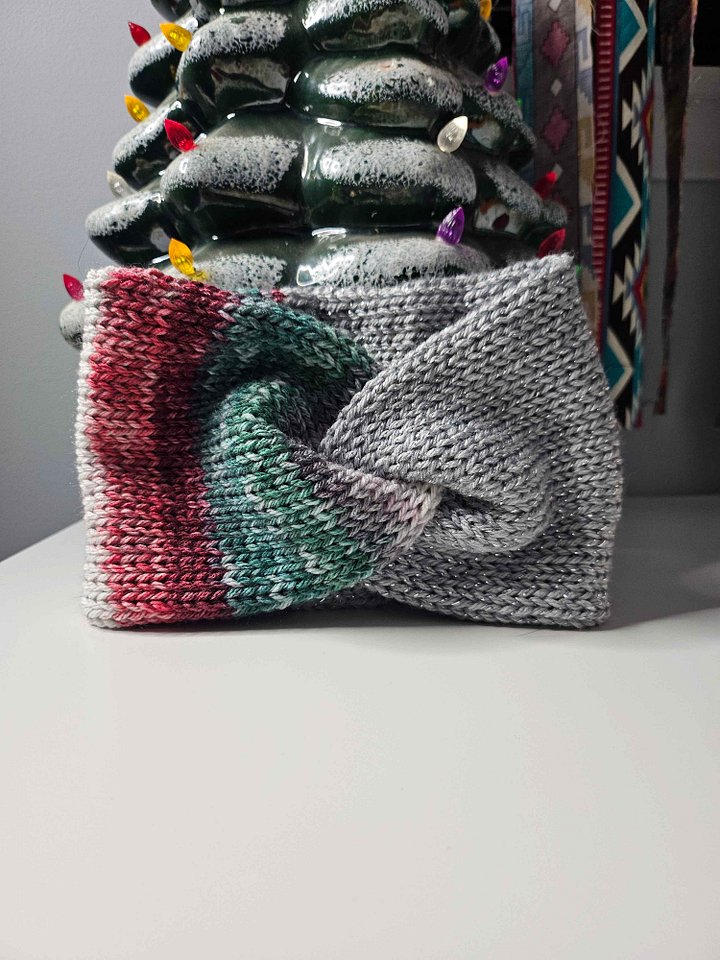 Yuletide/Grey Twinkle Ear Warmers product image (2)