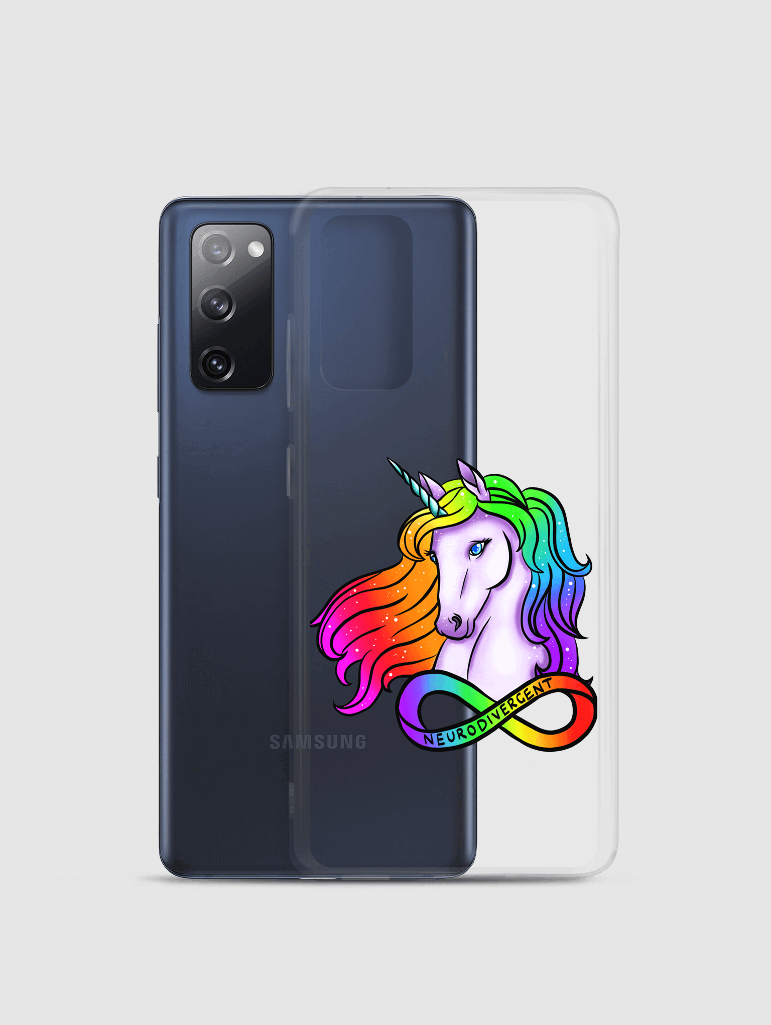 Neurodivergent unicorn Samsung Case product image (1)