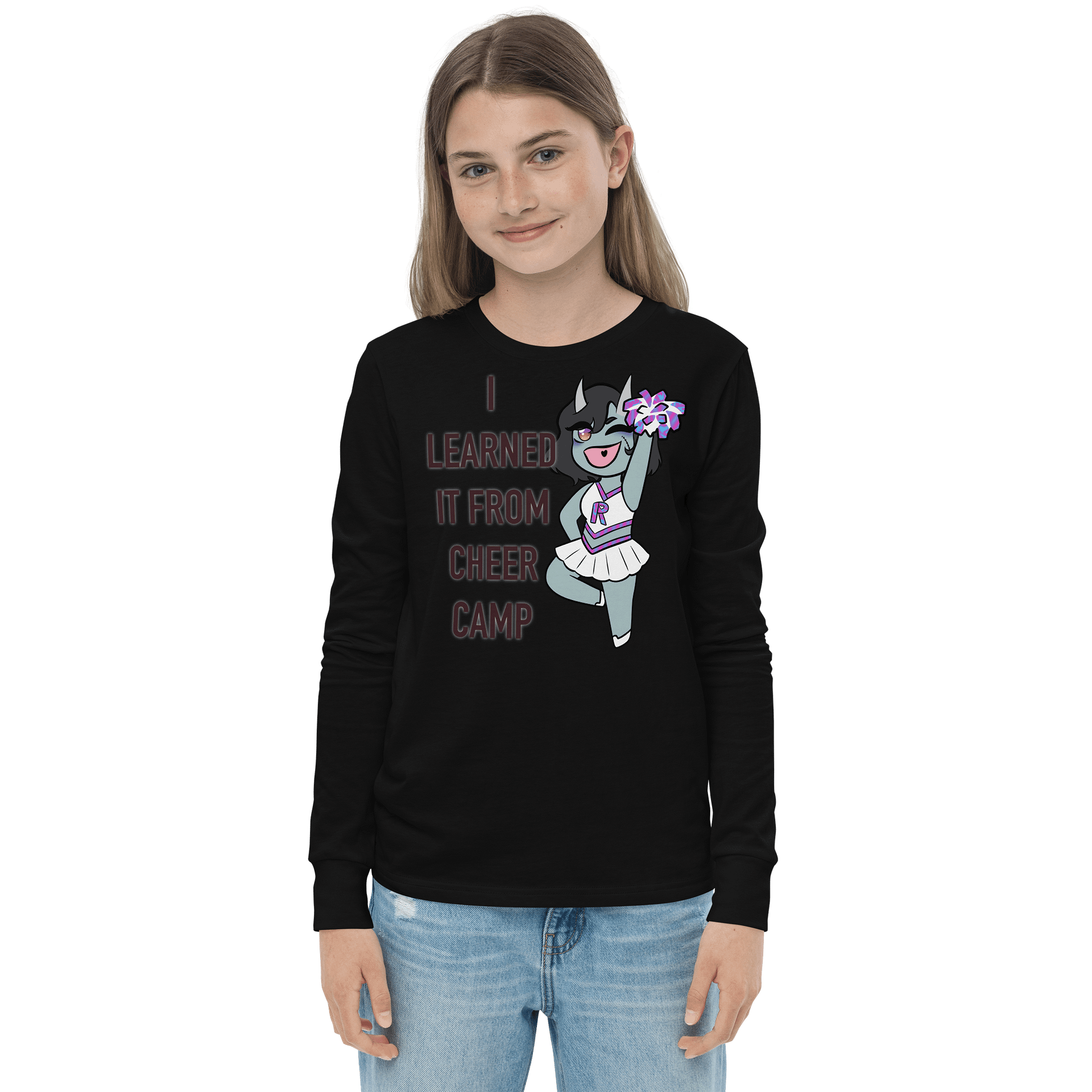I Learned It From Cheer Camp Youth Long Sleeve Shirt product image (1)