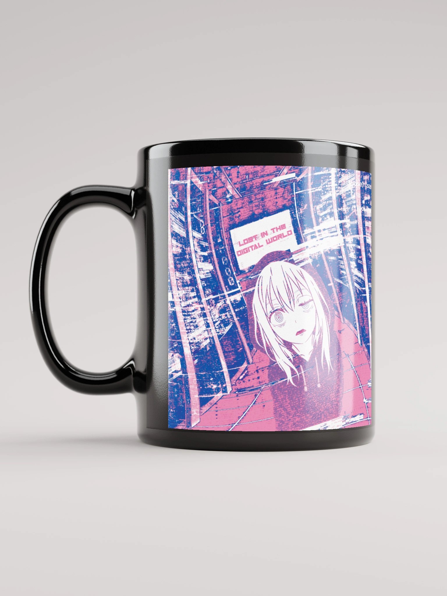 Lost in the Digital World Pink Mug product image (6)