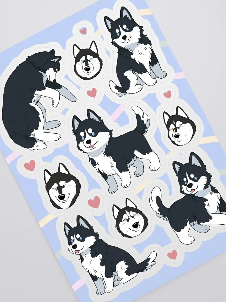 Husky Love Sticker Sheet product image (2)