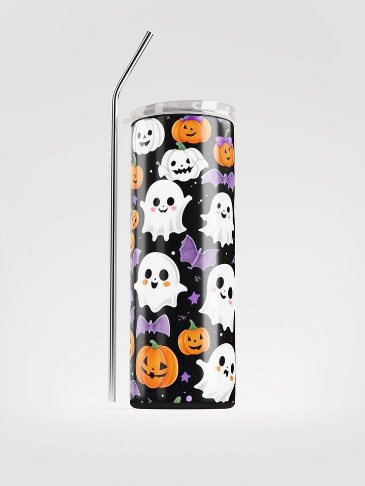 Halloween Theme Ghost Pumpkin Bat Tumbler product image (2)