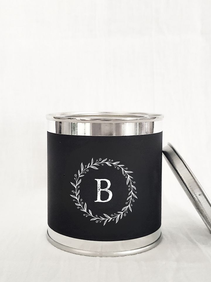Unscented Initial Wooden Wick Candle product image (1)