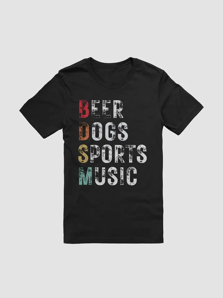 Beer Dogs Sports Music T-Shirt – Funny Gift for Men & Women product image (1)