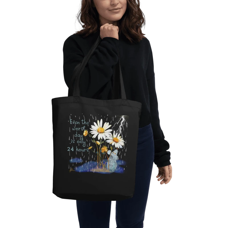 Passing Clouds: Weathering the Storm Eco Tote (Small) product image (11)