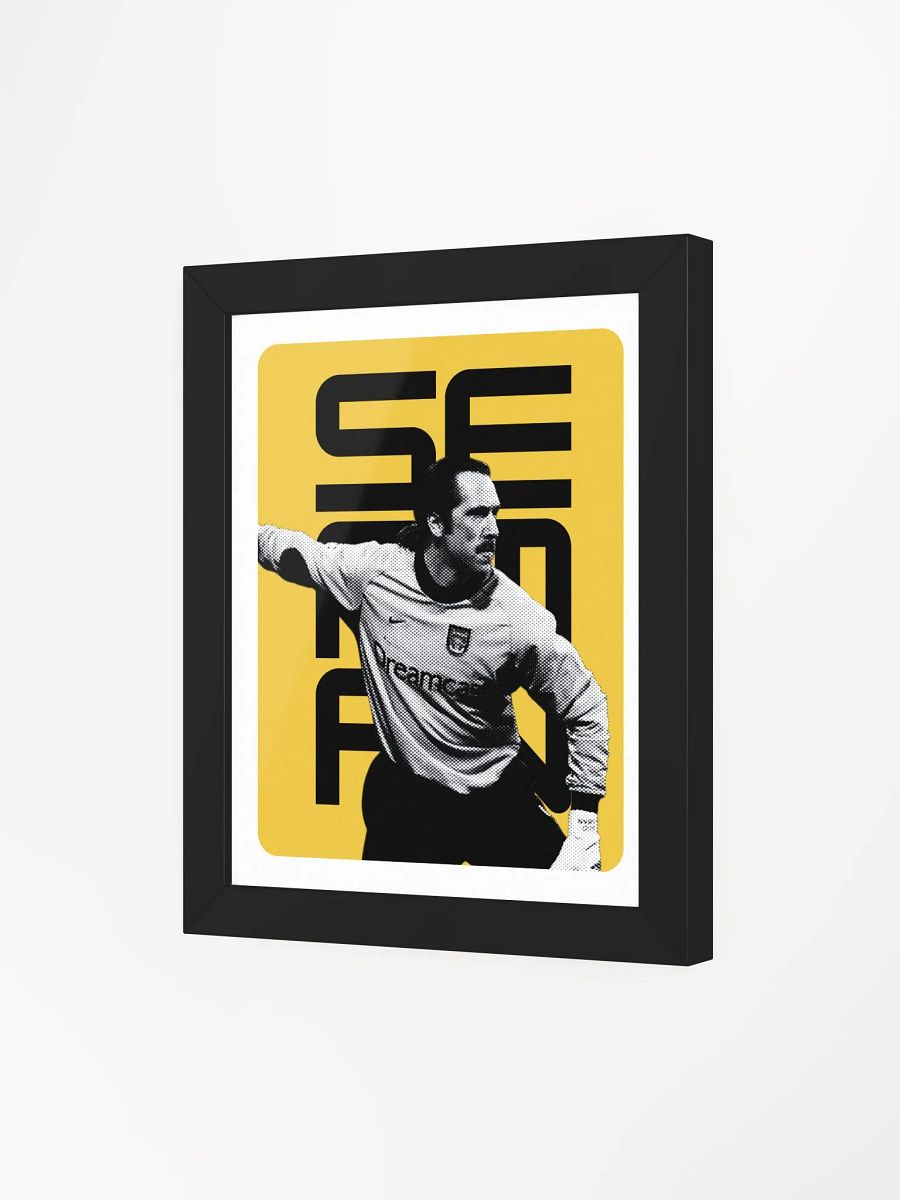 David Seaman BW Arsenal Name Art Framed Print product image (3)