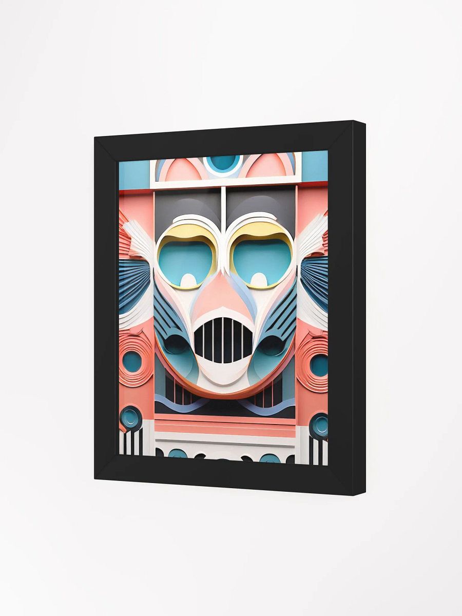 Pastel Robot Mask - Wall Art - Framed product image (2)
