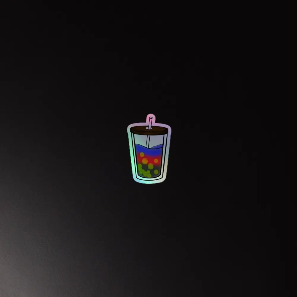 Poly Pride Bubbly Delight - Holographic Sticker Set product image (1)