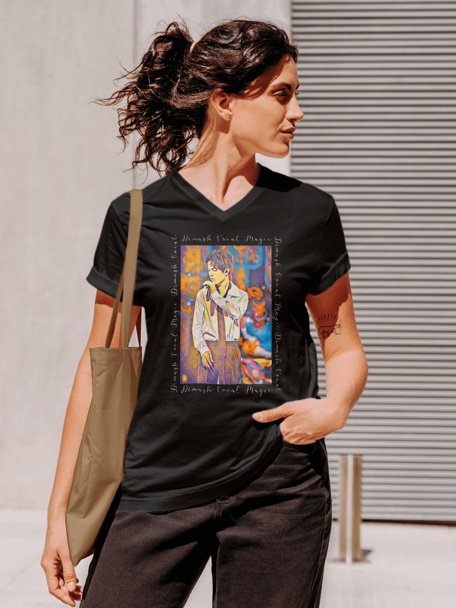 Singer From Kazakhstan Bella Canvas Unisex V-Neck product image (2)