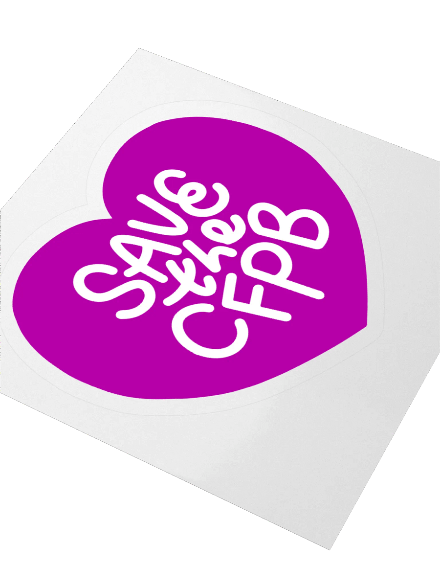 Save the CFPB Sticker (Purple) product image (3)