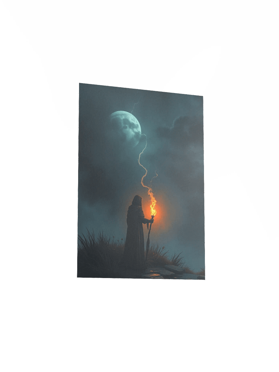 Nocturnal Wanderer Matte Poster Moon connection Goth Design product image (33)