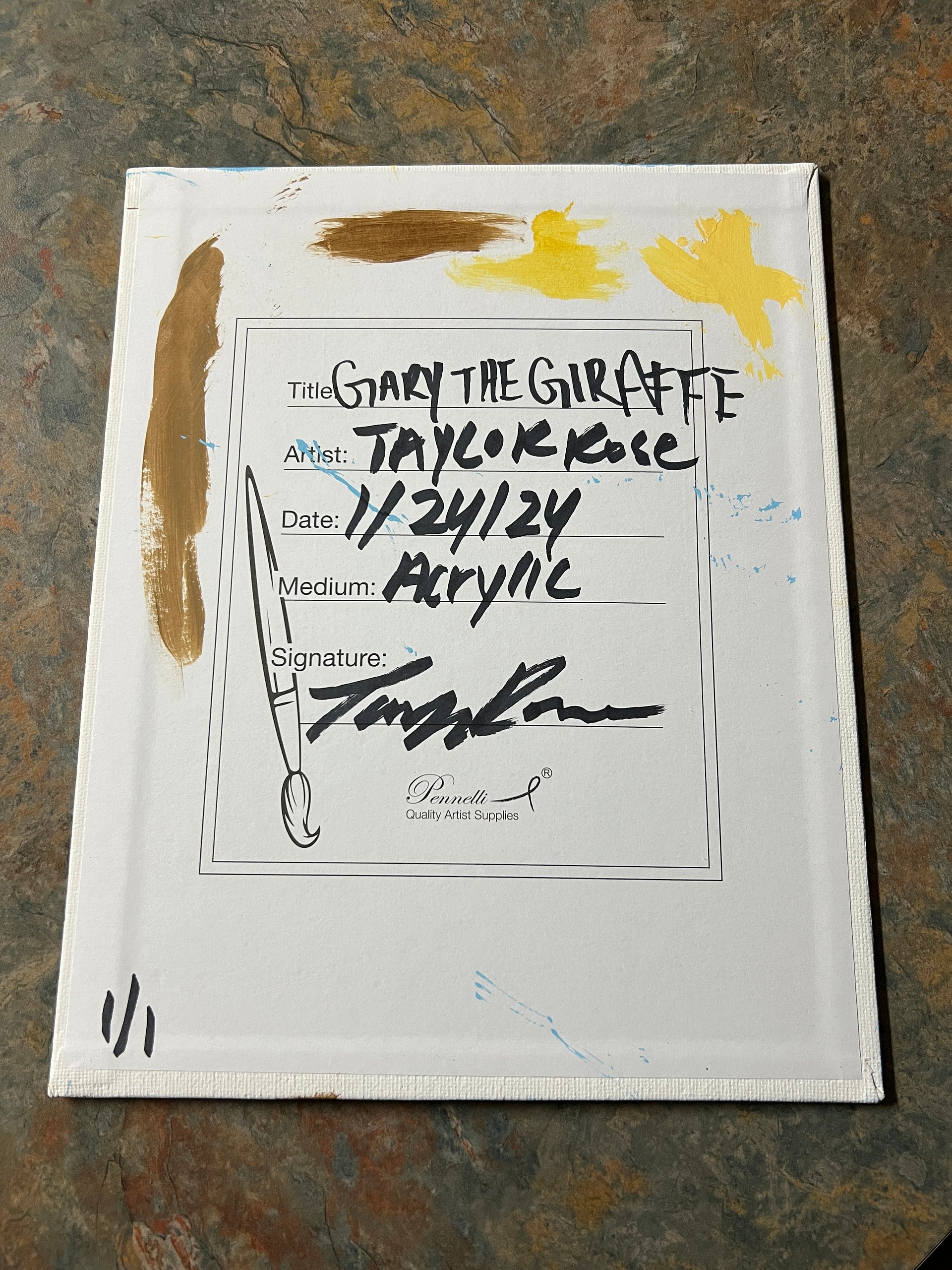 Gary the Giraffe - Signed TaylorRose Art product image (2)