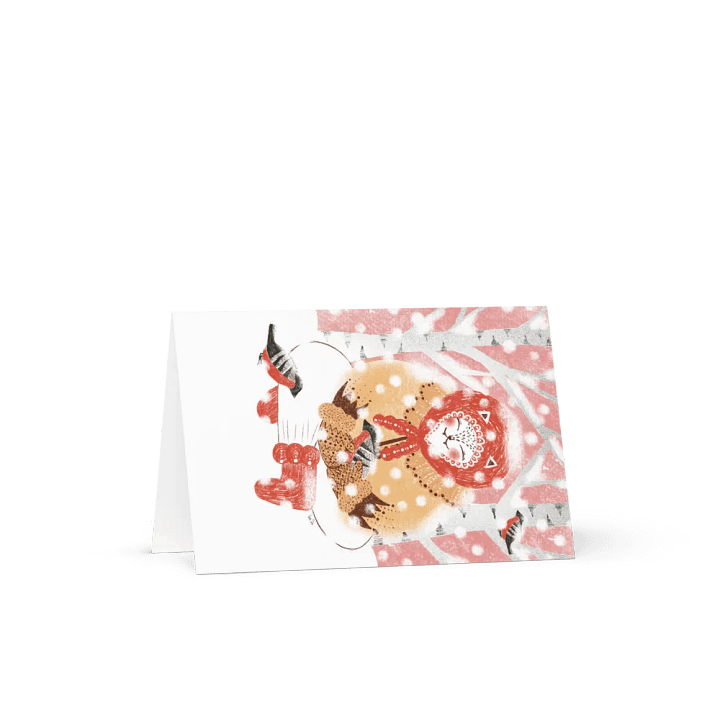 cat in the snow card product image (1)