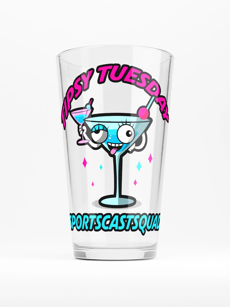TIPSY TUESDAY "FLIRTINI" PINT GLASS product image (1)