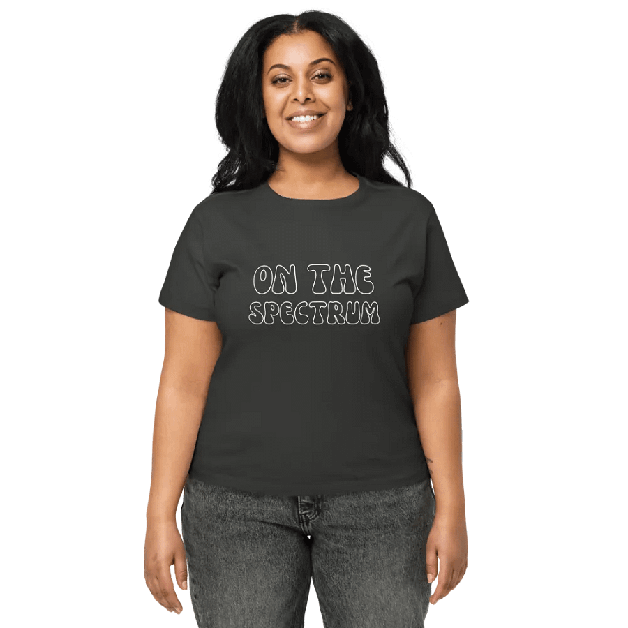 ON THE SPECTRUM (outline) printed waist-length tee product image (47)
