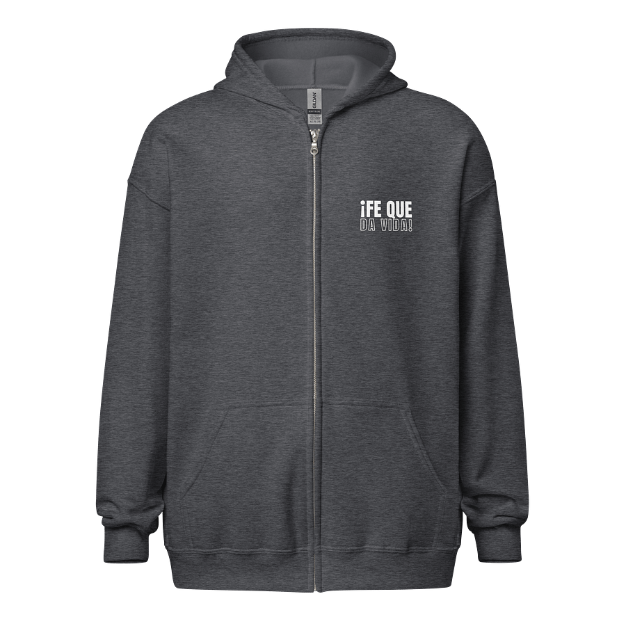 Sudadera Unisex con Capucha y Cremallera | Dios es mi Fortaleza product image (2)