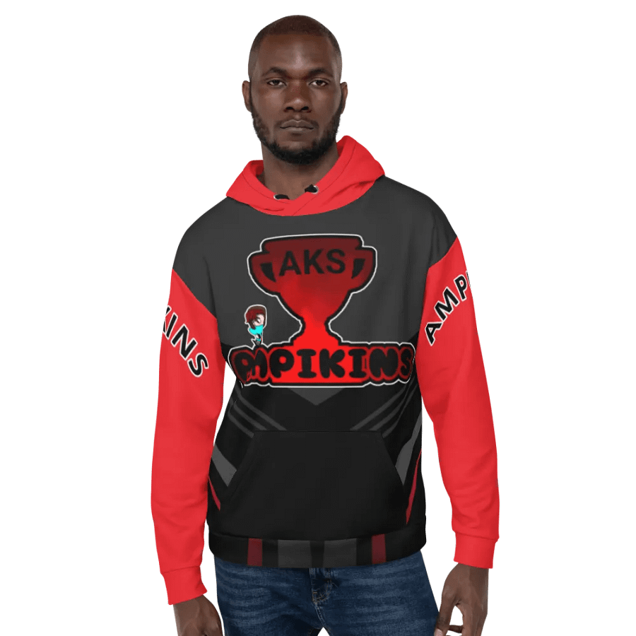 Red And Black AMPIKINS - Unisex Hoodie product image (6)