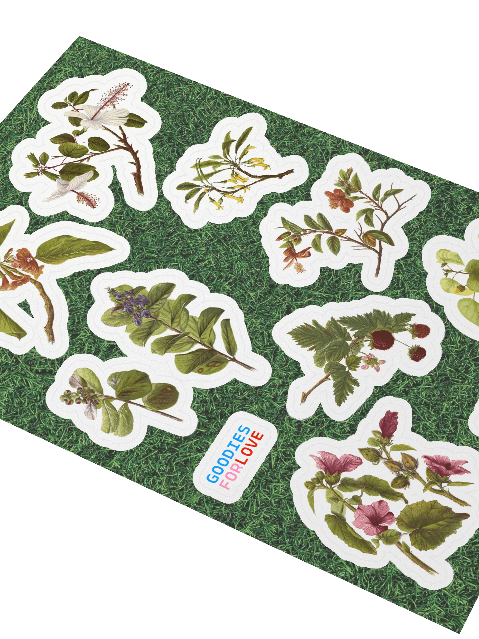 9 stickers de fleurs hawaïennes • planche A5 product image (3)