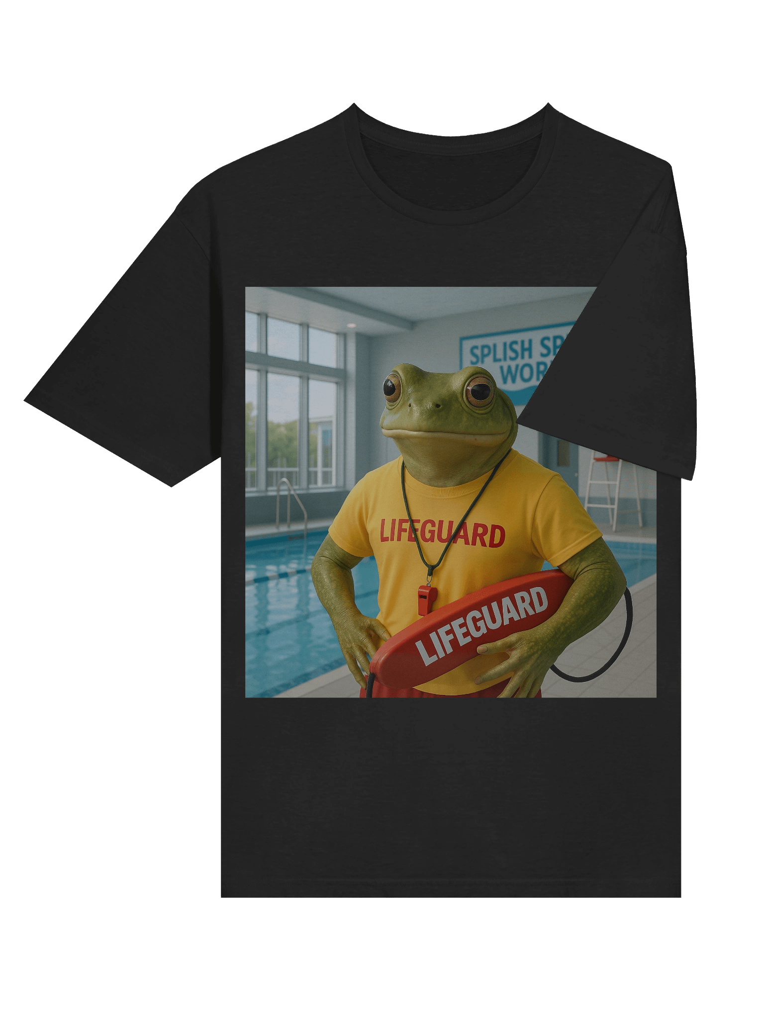 Splish Splash Lifeguard Frog T-Shirt product image (47)