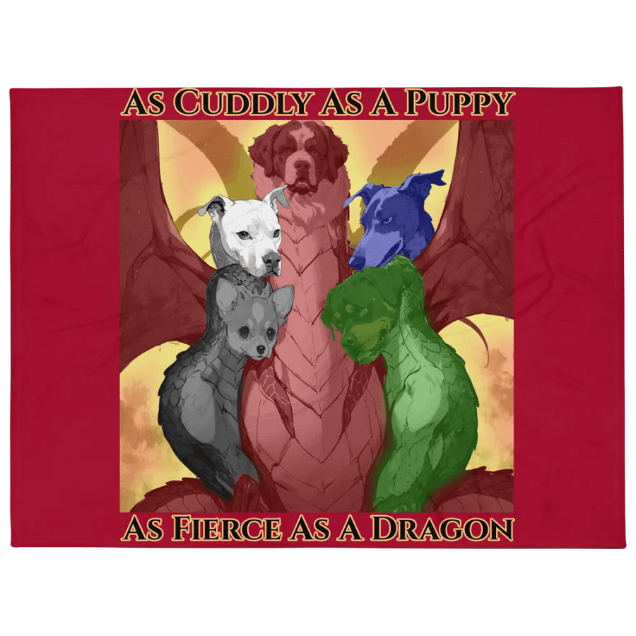 Toby the Mythical Canine Throw Blanket product image (1)