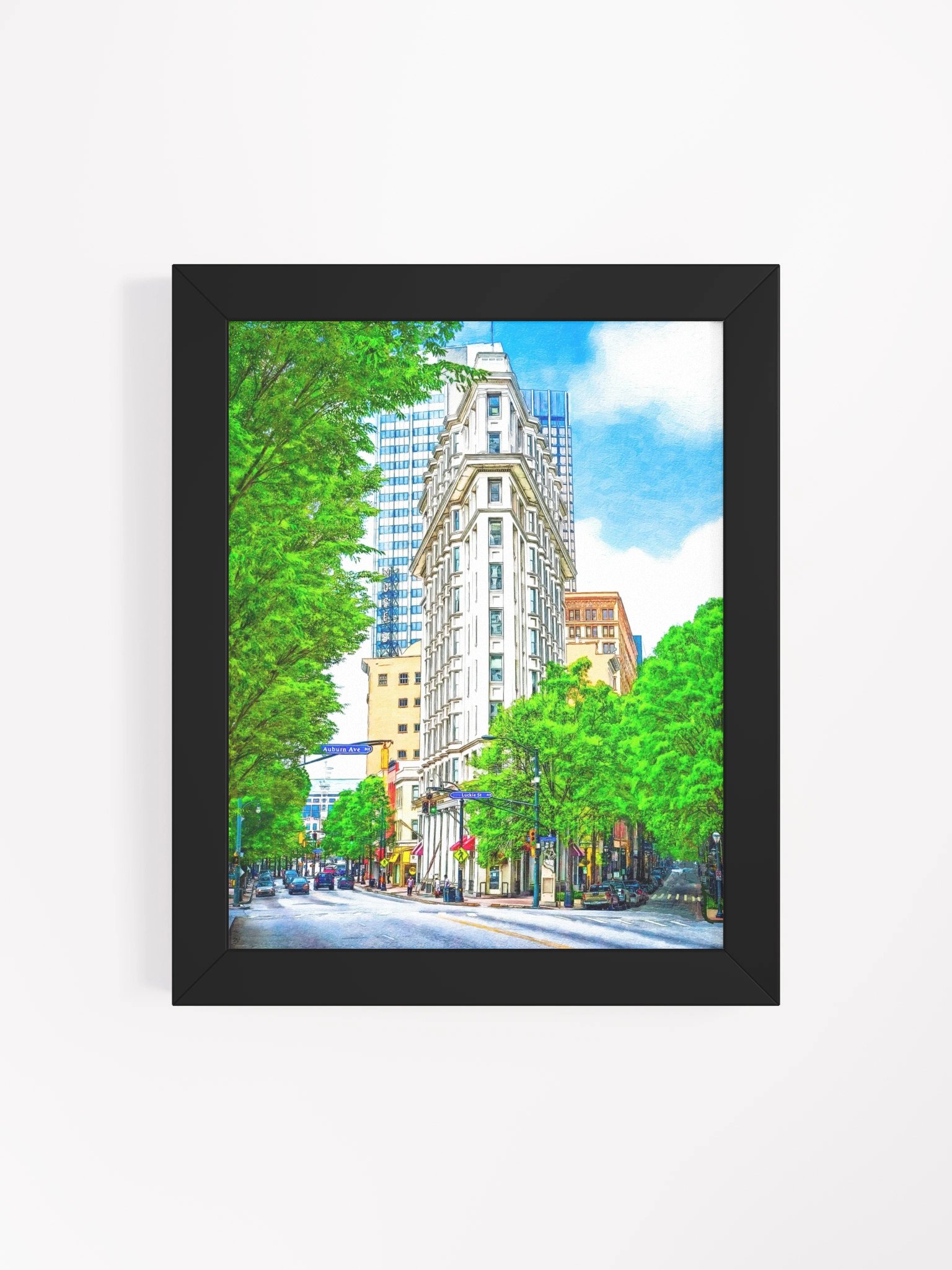 Historic Atlanta Flatiron Building Studio Framed Print product image (70)