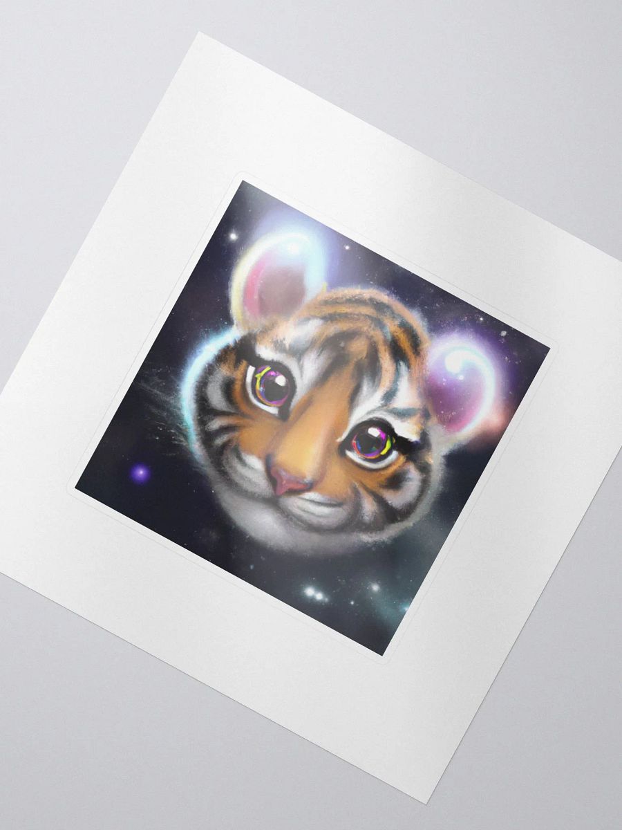 Cute Galactic Tiger Alpha Sticker product image (2)