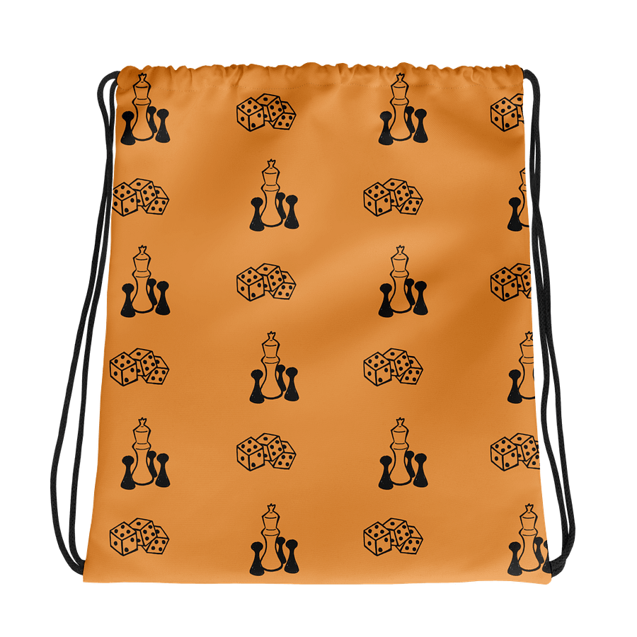 Board Games Drawstring Bag (Black and Orange) product image (1)