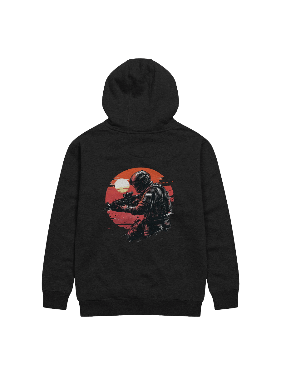 Rising Soldier Back Printed Hoodie product image (2)