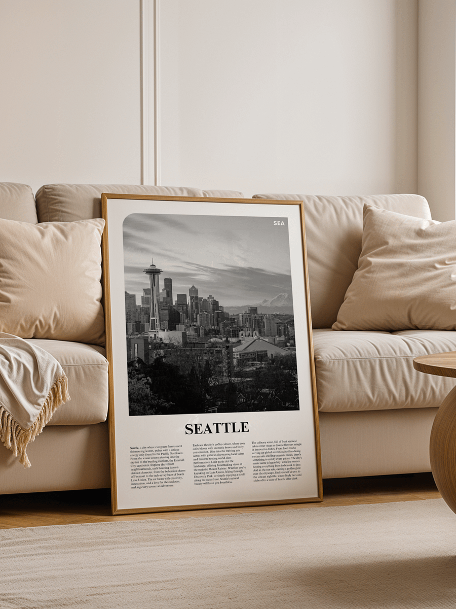 Seattle 01 Newspaper Poster product image (4)