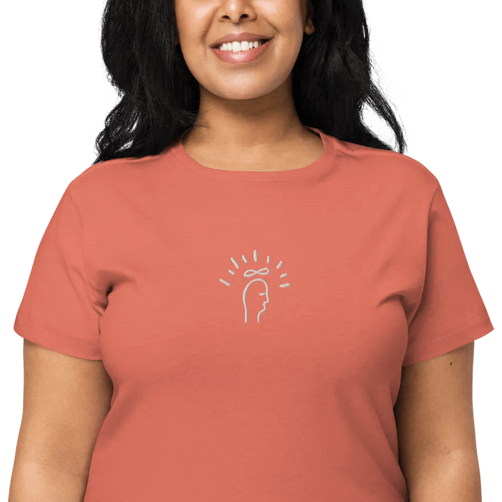Magic Mind (white) embroidered waist length t-shirt product image (22)
