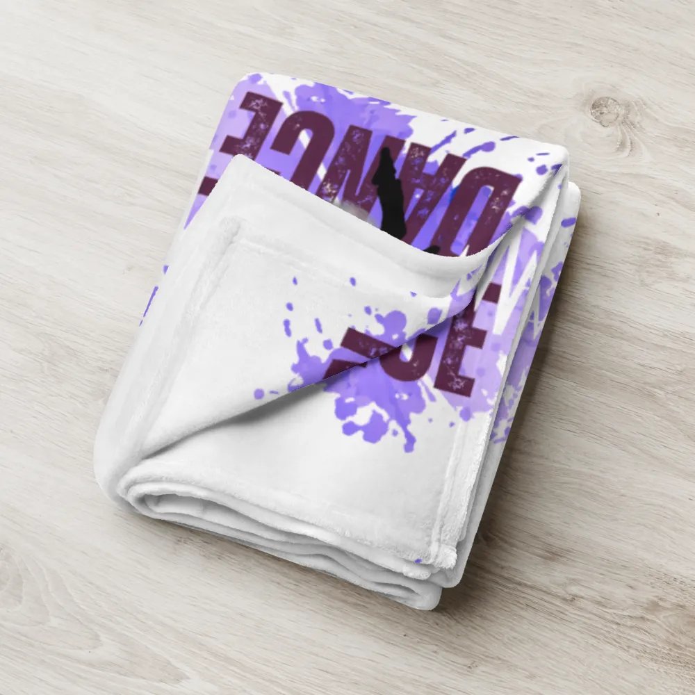 Born to Dance His Silhouette Throw Blanket product image (18)