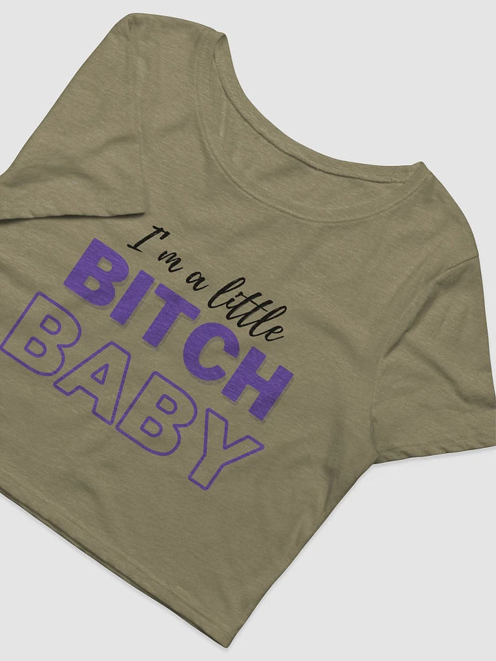 Little Bitch Baby Blk Lettering Cut Off Tee product image (3)