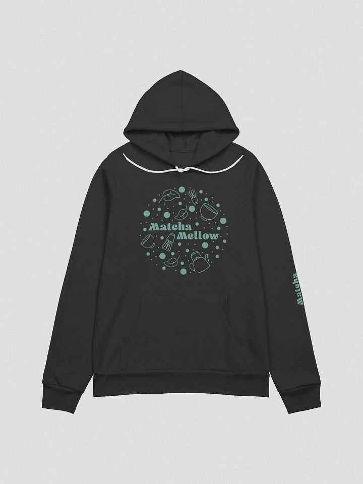 MatchaMellow Hoodie circle logo with teal logo product image (1)