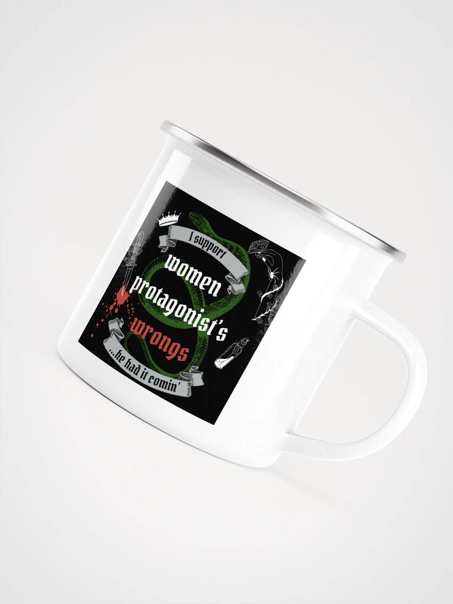 Supporting Women Protagonist's Wrongs Enamel Mug product image (5)