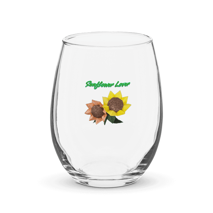 Origami Sunflower Stemless Wine Glass product image (1)